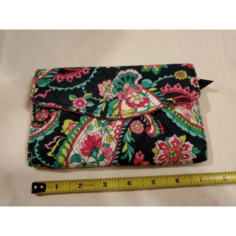 VERA BRADLEY Tri-Fold Wallet PETAL PAISLEY - NO STRAP